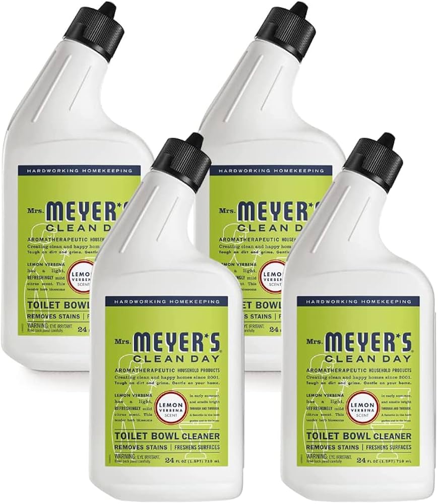 MRS. MEYER'S CLEAN DAY Liquid Toilet Bowl Cleaner, Stain Removing, Lemon Verbena, 24 oz