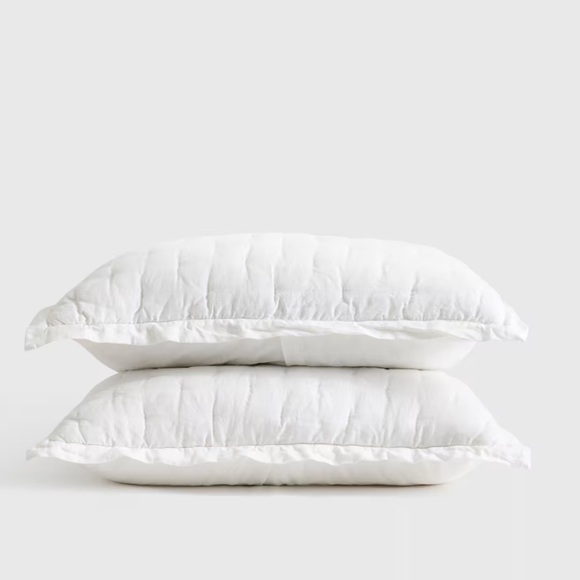 European Linen Dream Sham Set In White