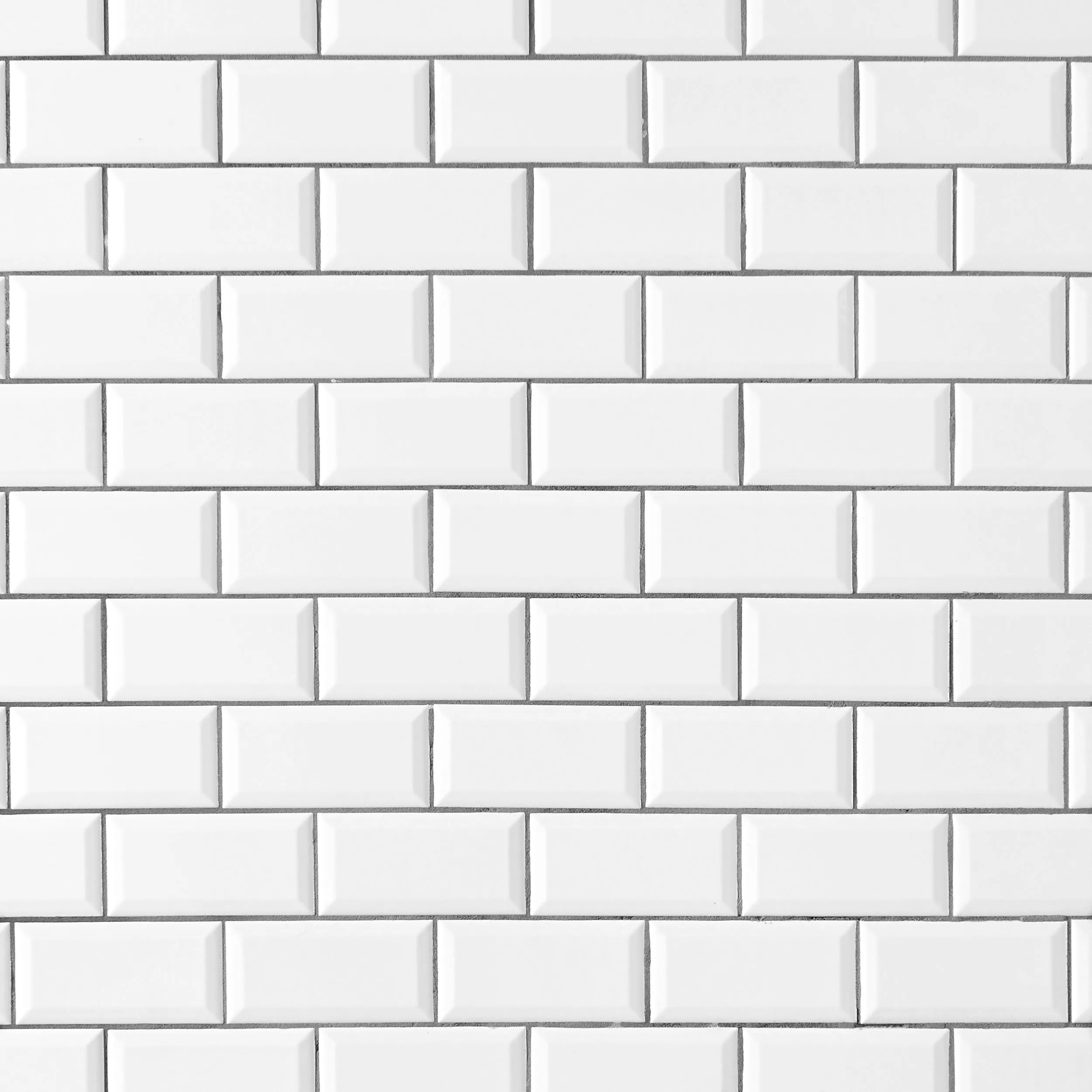 Bright White Ice Beveled Ceramic Wall Tile | Floor & Decor