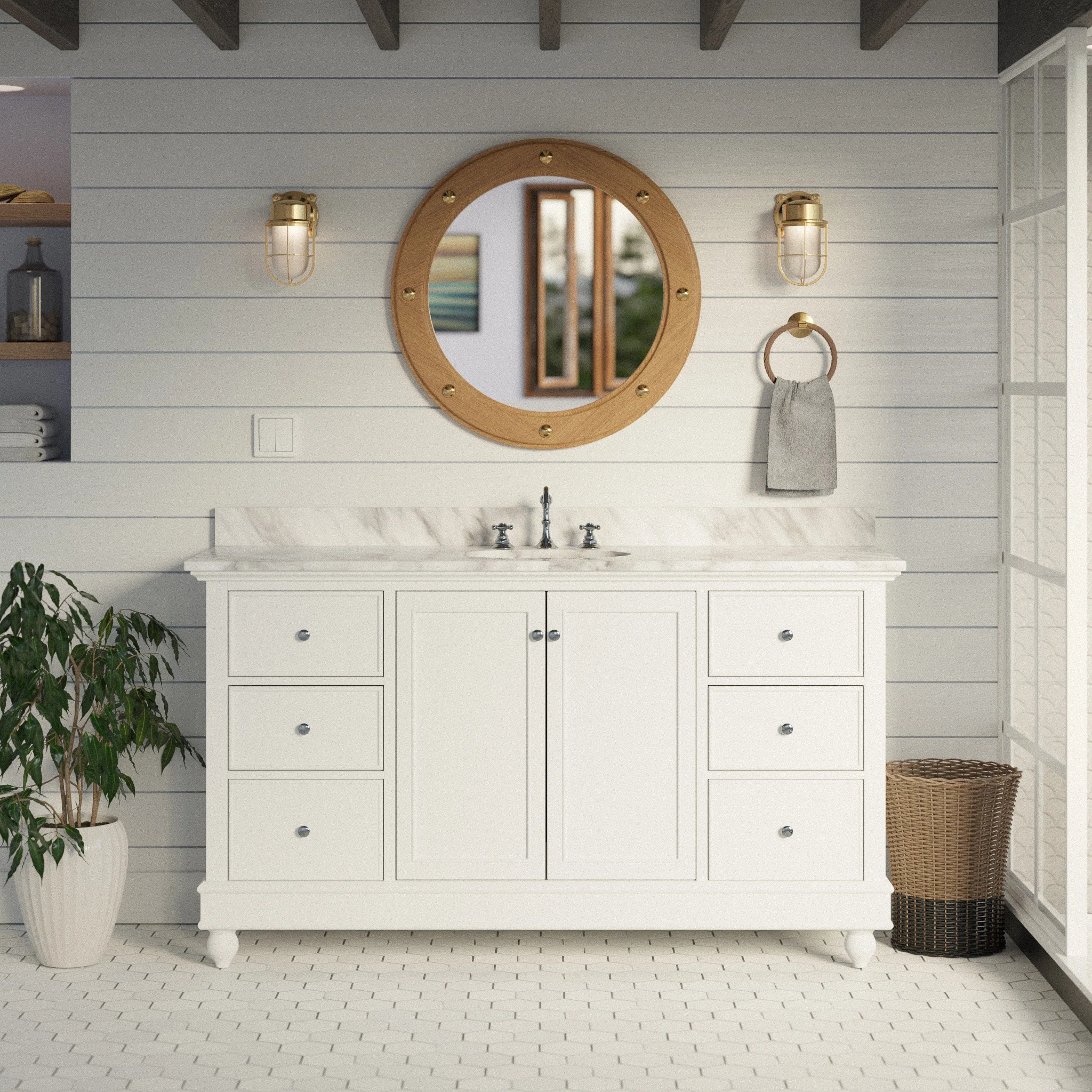Ferdinand 60" Single Bathroom Vanity Set