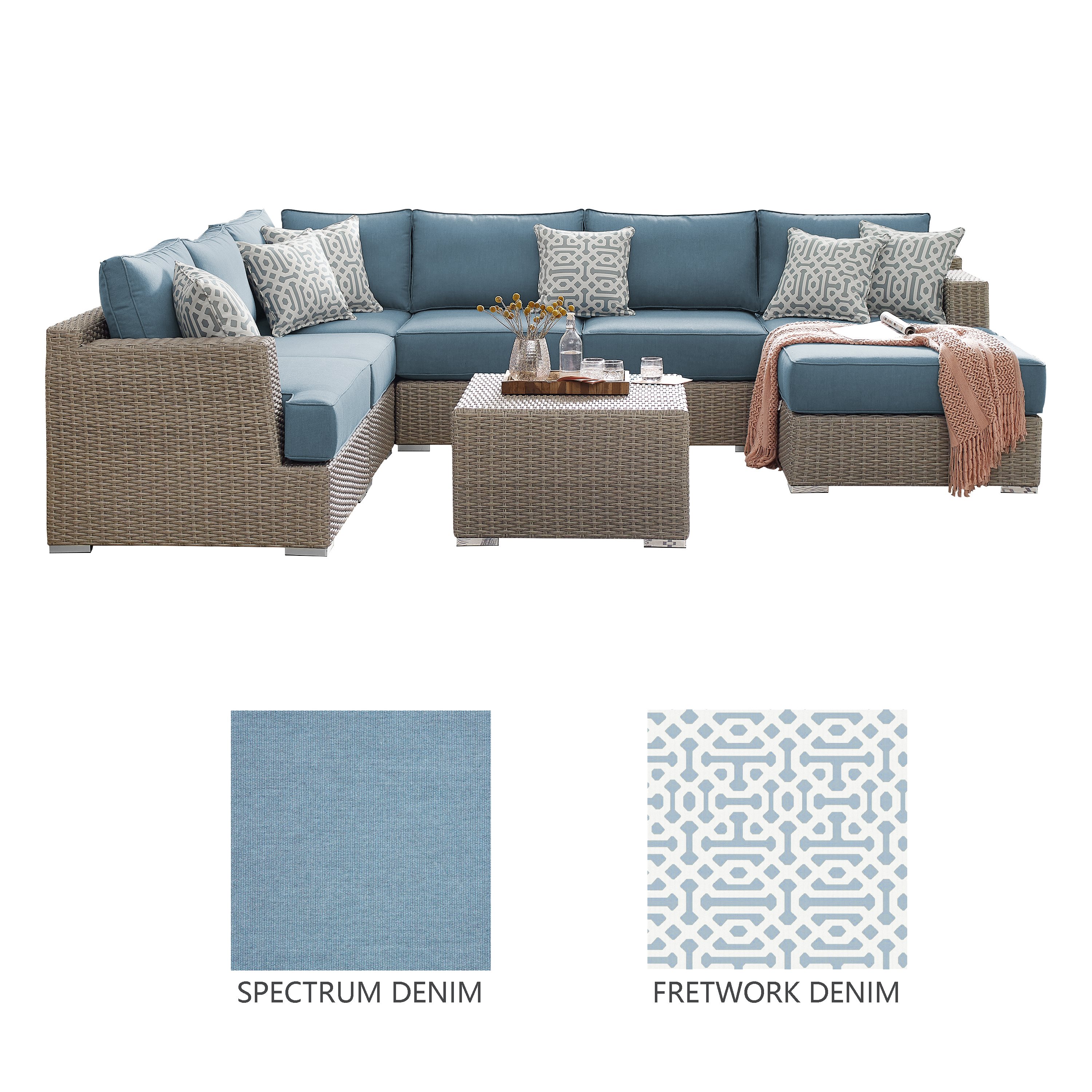 Sirio Niko 8-piece Modular Outdoor Patio Seating Set
