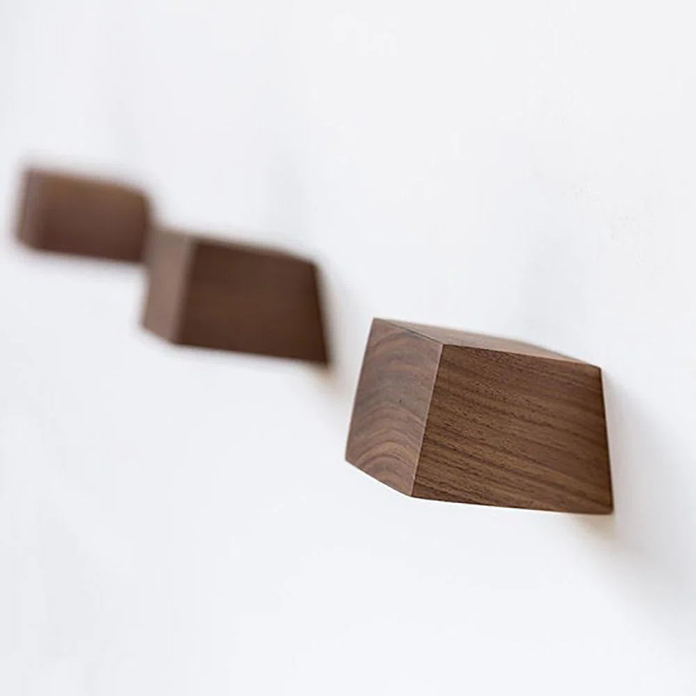 Numbers Solid Wood 3 - Hook Wall Hook