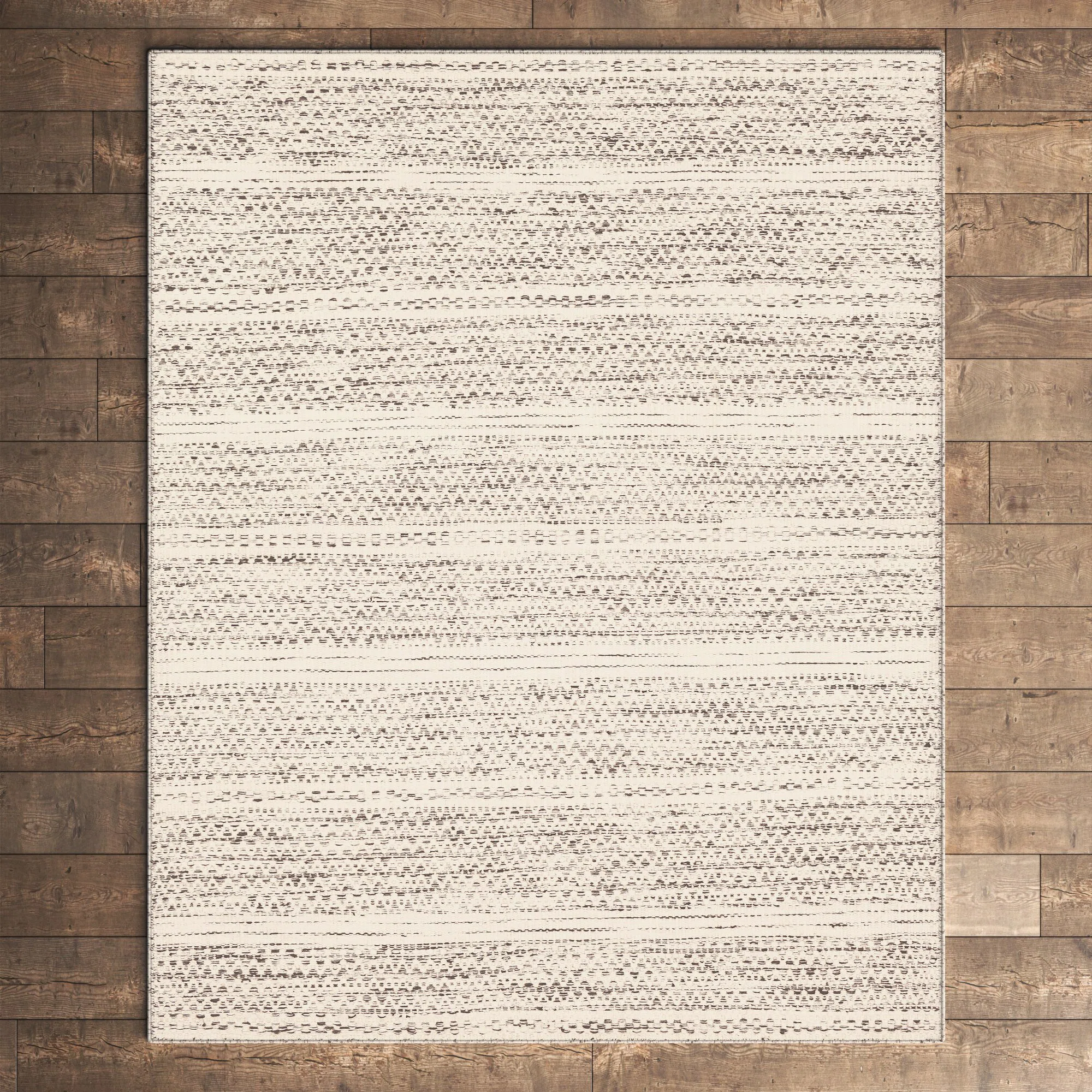 Sylvie Chevron Flatweave Wool Cream/Black Area Rug