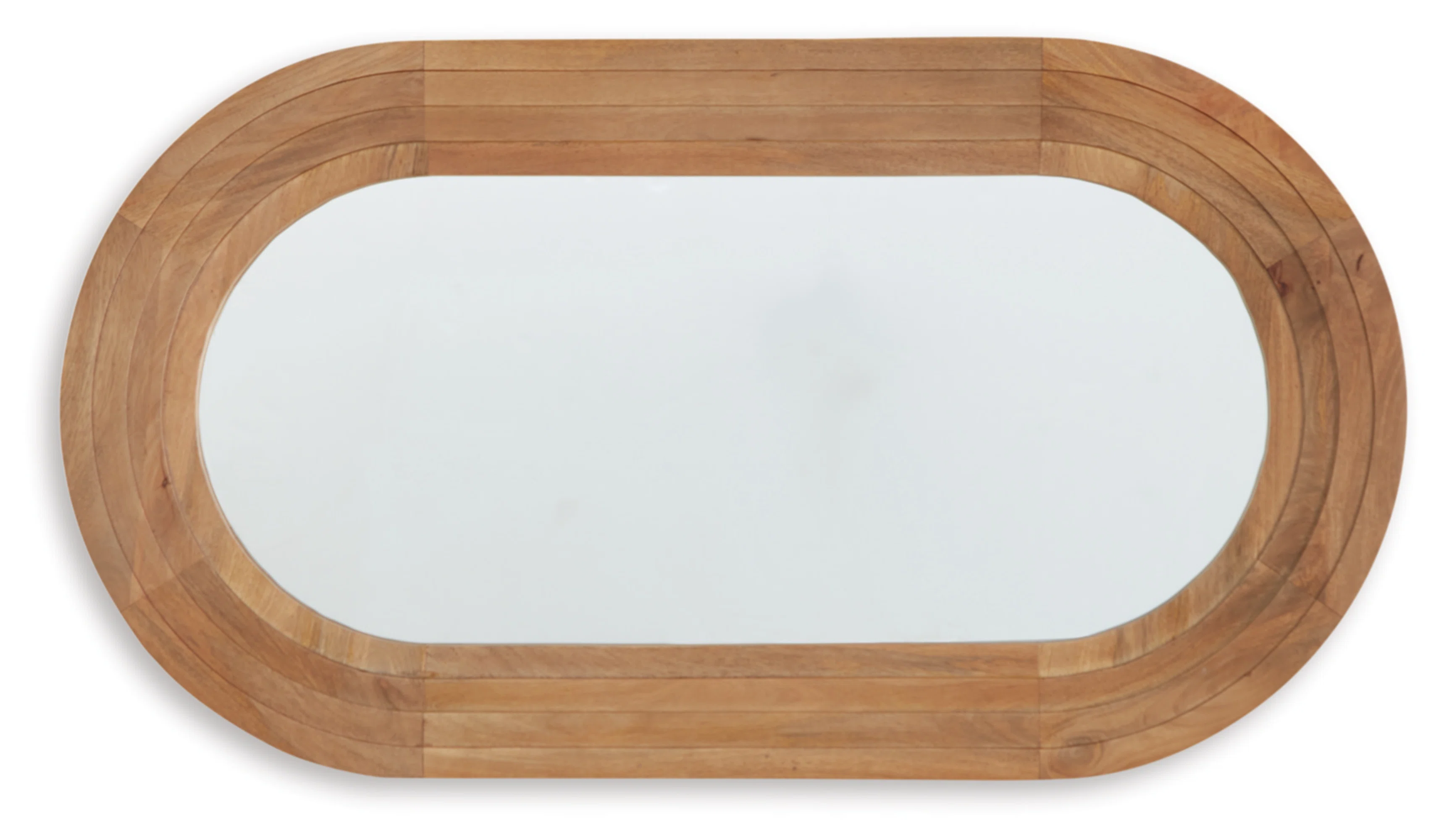 Joshlynn Solid Wood Oval Wall Mirror