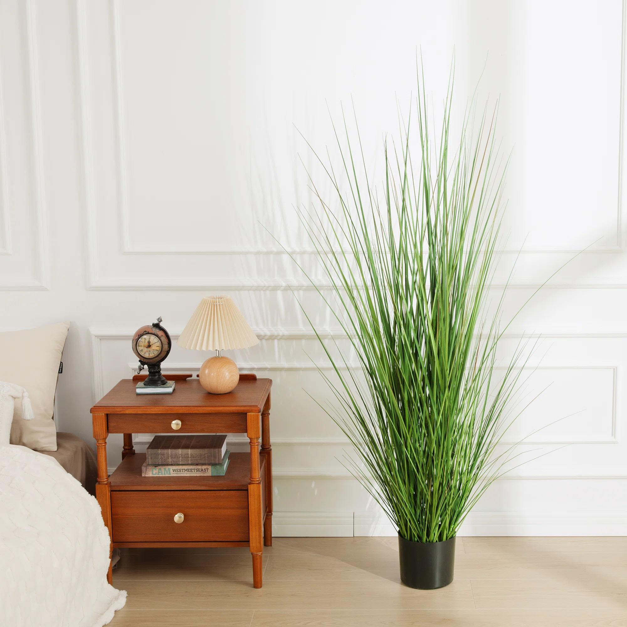 Artificial Faux Foliage Grass In Pot
