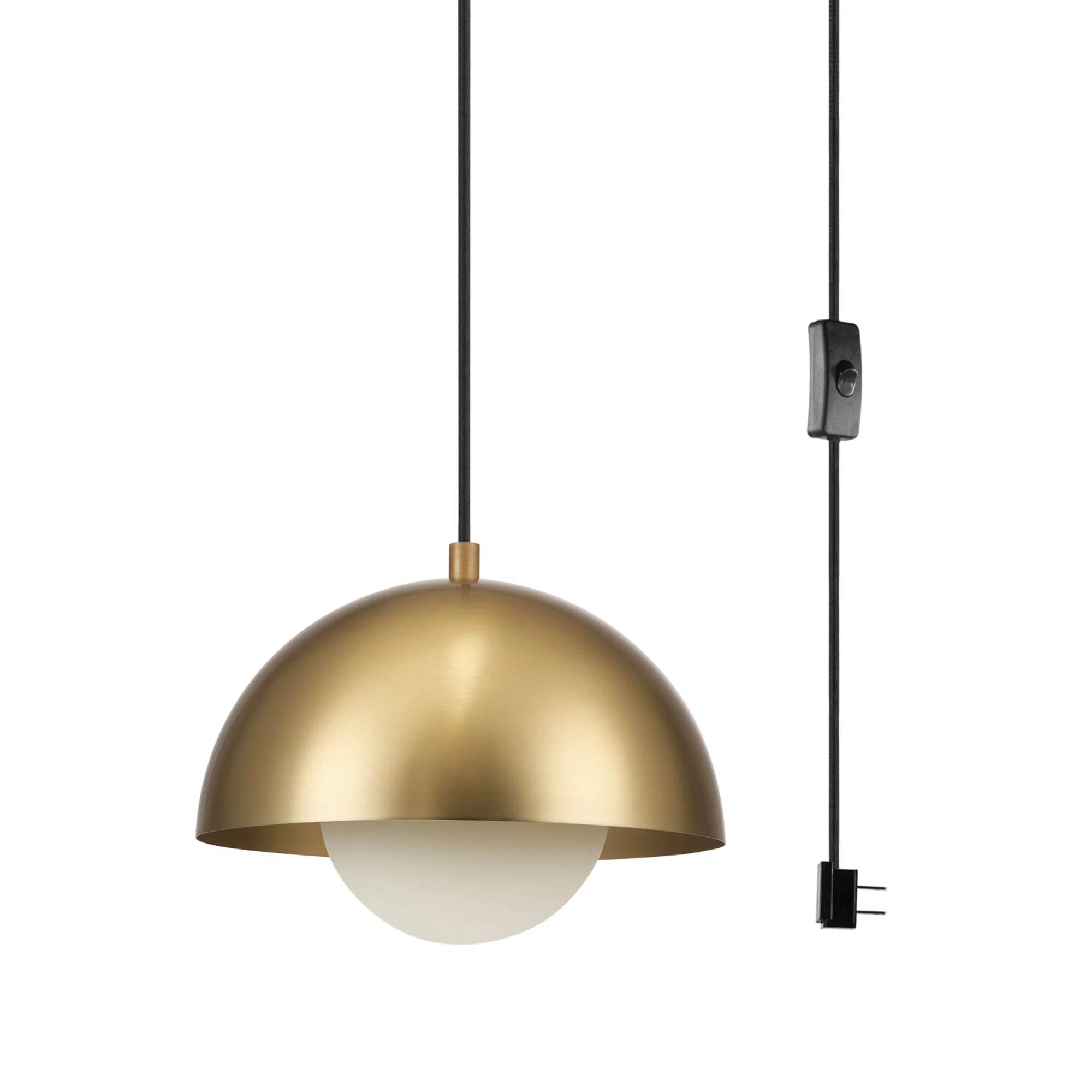 Raynie 1 - Light Matte Brass Single Pendant