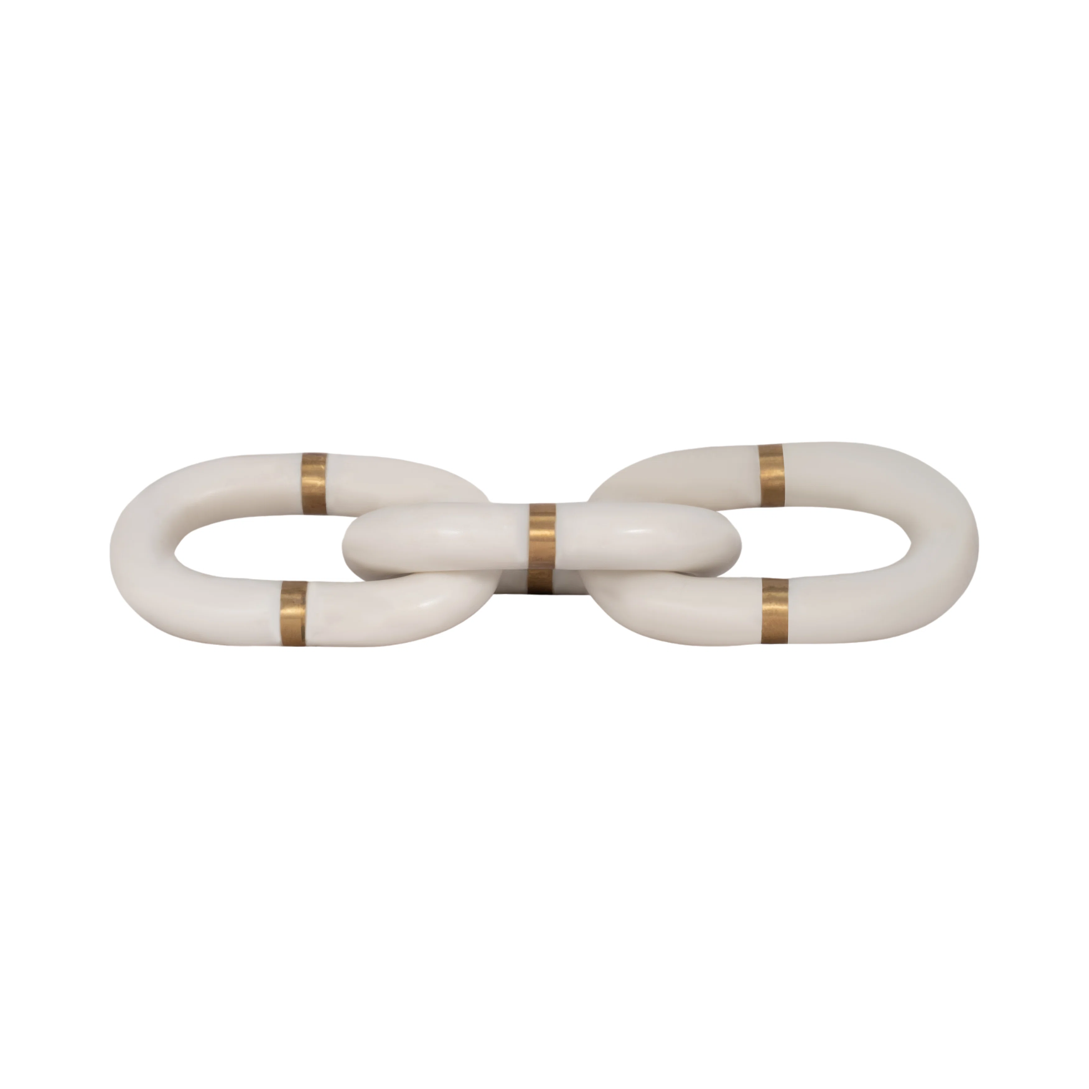 Interlocking Loop Knot Statement Marble Sculpture Decor