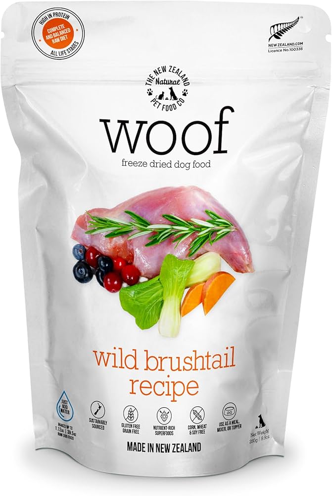 The New Zealand Natural Pet Food Co Wild Venison - Air Dried, Toppers, High Protein, Natural Limited Ingredient Recipe Dry Dog Food - 3.5 oz