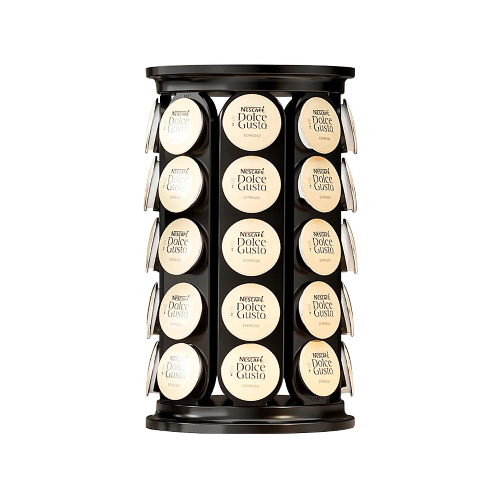 Coffee Pod Storage Carousel Holder Organizer For 40 Keurig K-Cup Pods (Black)