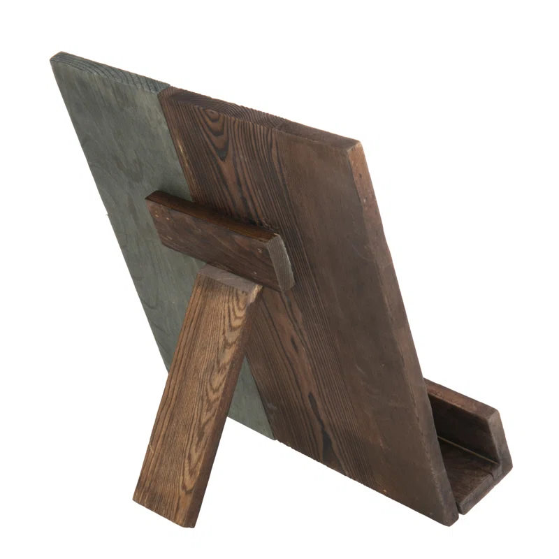 Rustic Wood Countertop Book Stand