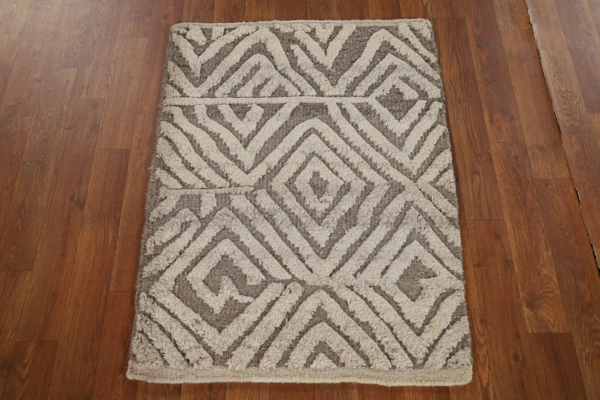 Geometric Moroccan Foyer Indian Rug 2x3