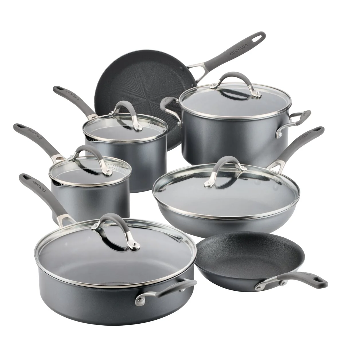 12-piece Scratchdefense™ Nonstick Cookware Set