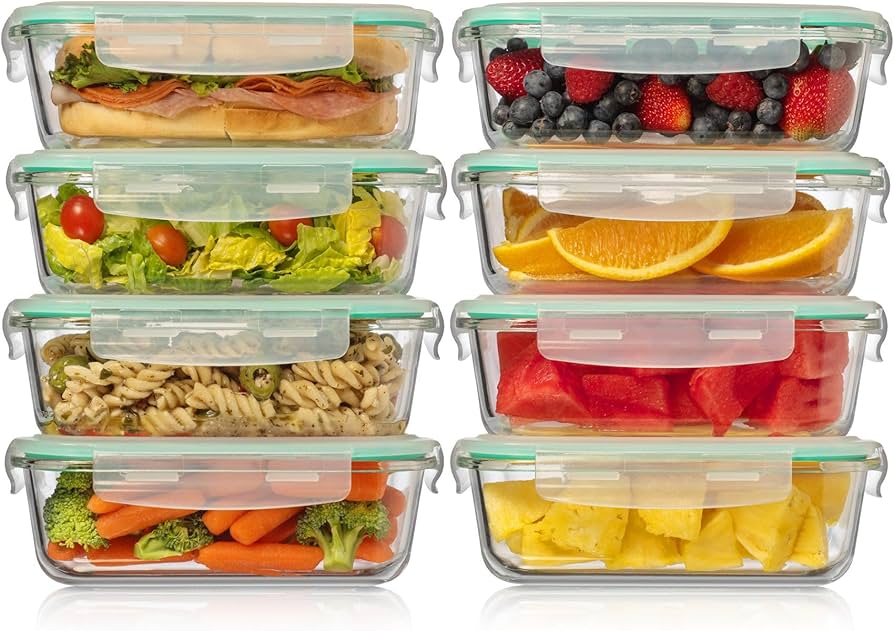 Glass Storage Containers with Lids 