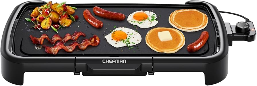 Electric Griddle Immersible Flat Top Grill