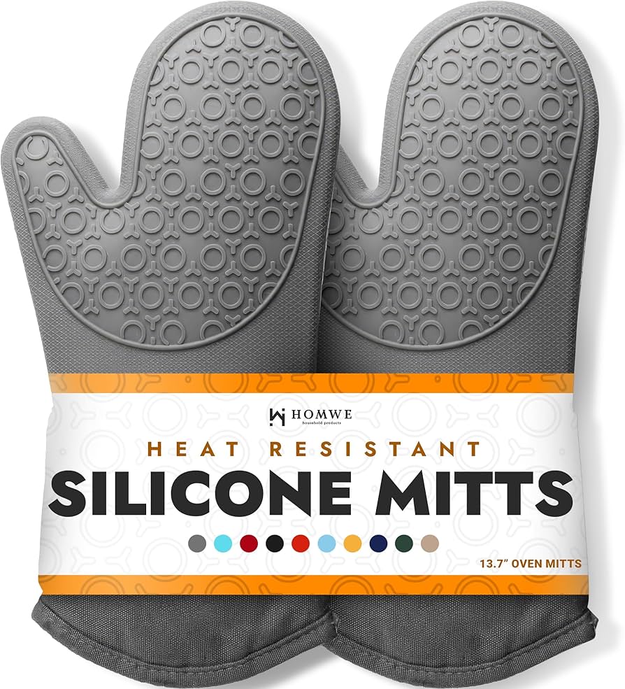BPA-Free Soft Silicone Oven Mitts 