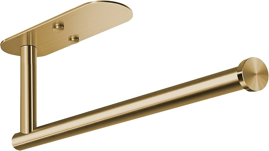 Adhesive Paper Towel Holder Under Cabinet Wall Mount 