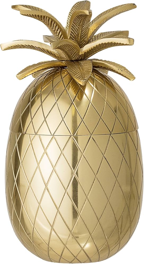 Pineapple Ice Bucket Gold Aluminum