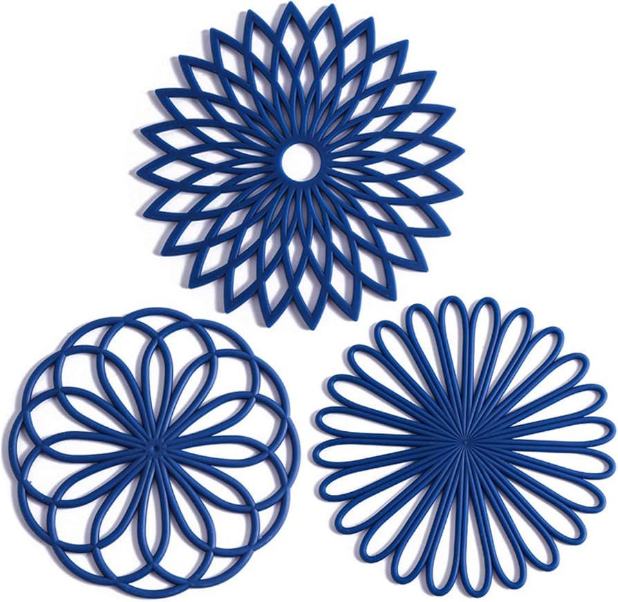 Set of 3 Silicone Trivet Mat 