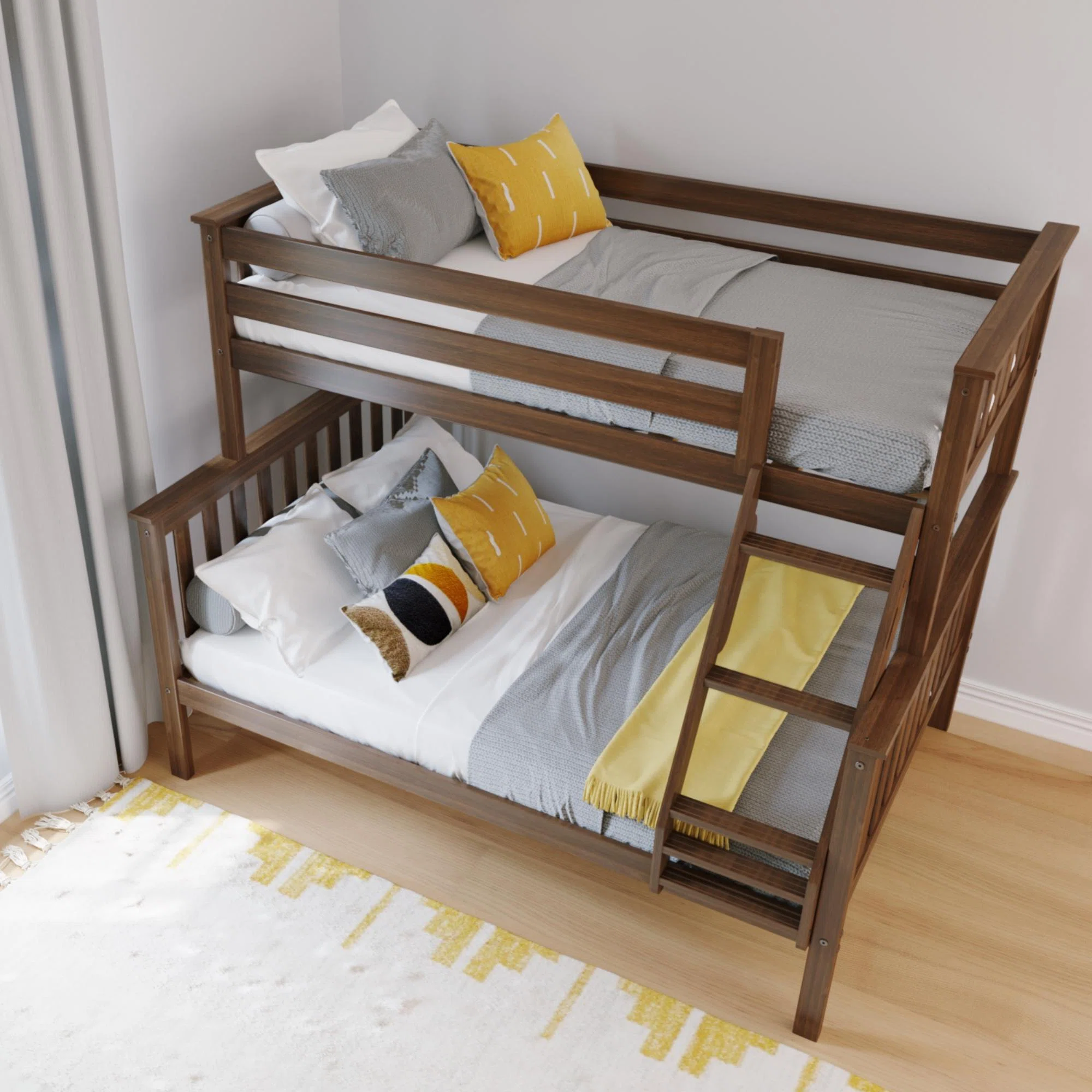 Bolles Twin Over Full Solid Wood Standard Bunk Bed
