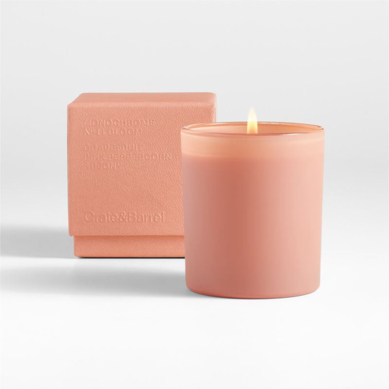 Monochrome No. 11 Bloom 1-Wick Candle - Grapefruit, Pink Peppercorn and Peony