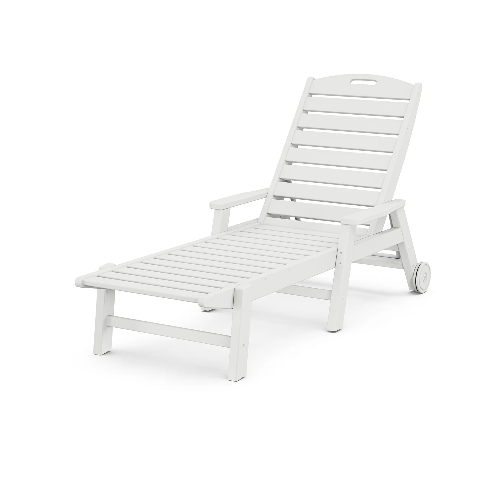 Nautical Chaise with Arms & Wheels