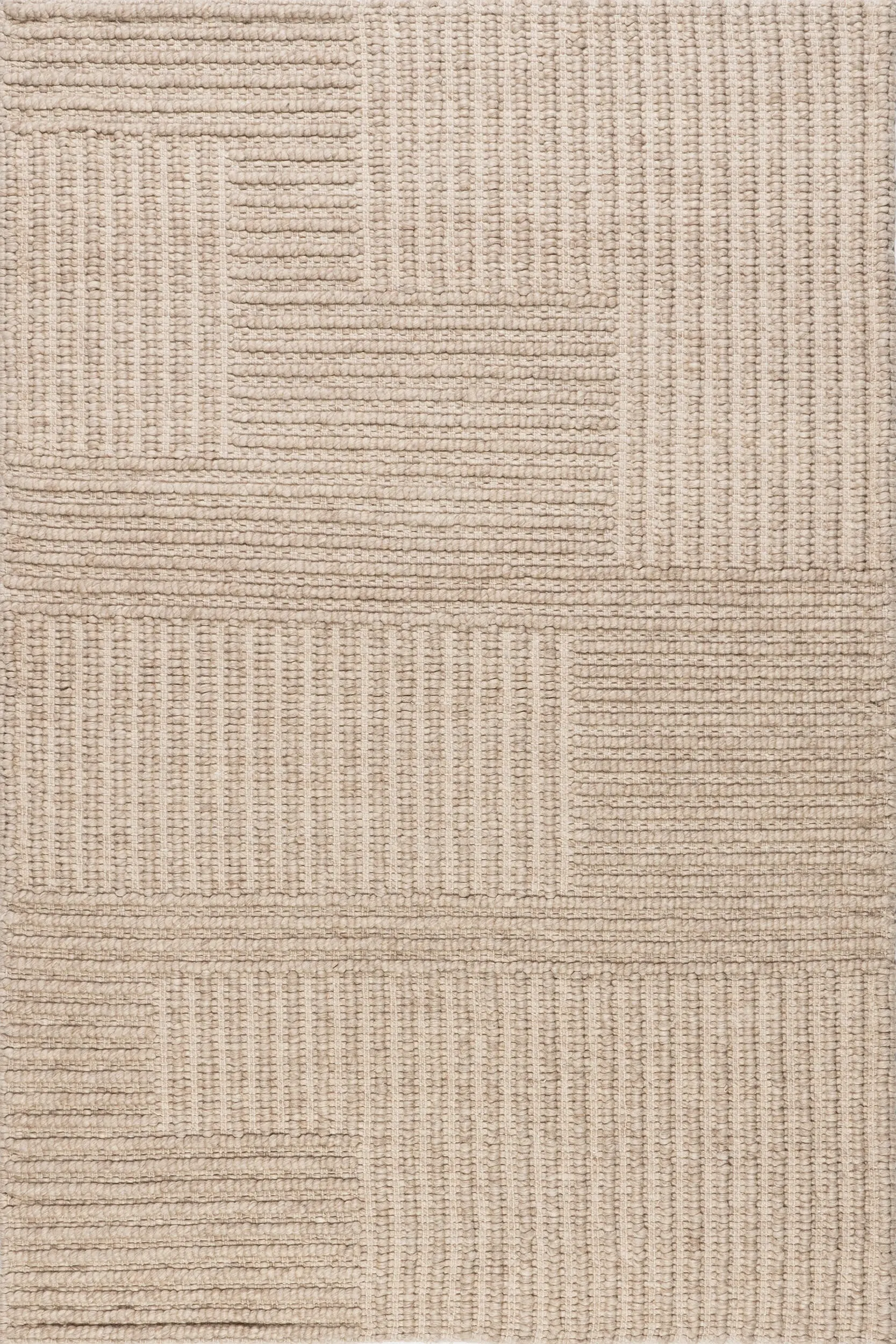 Skye Modern High-low Rug | Beige