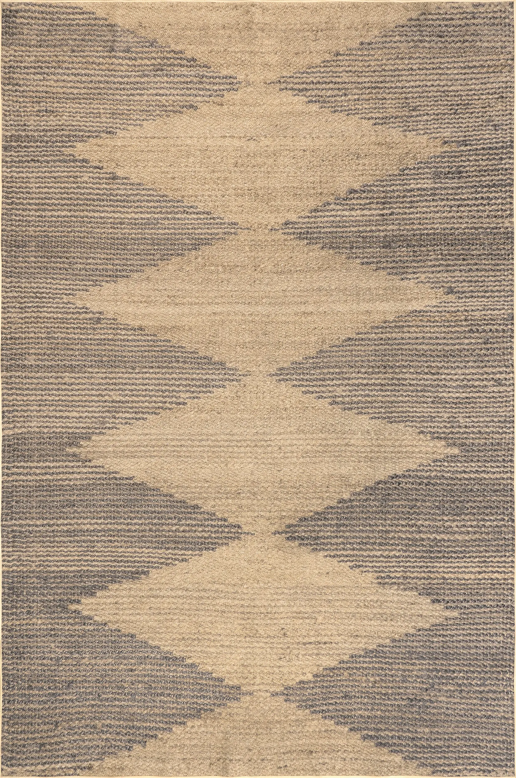 Reema Easy-jute Washable Pyramids Rug | Natural