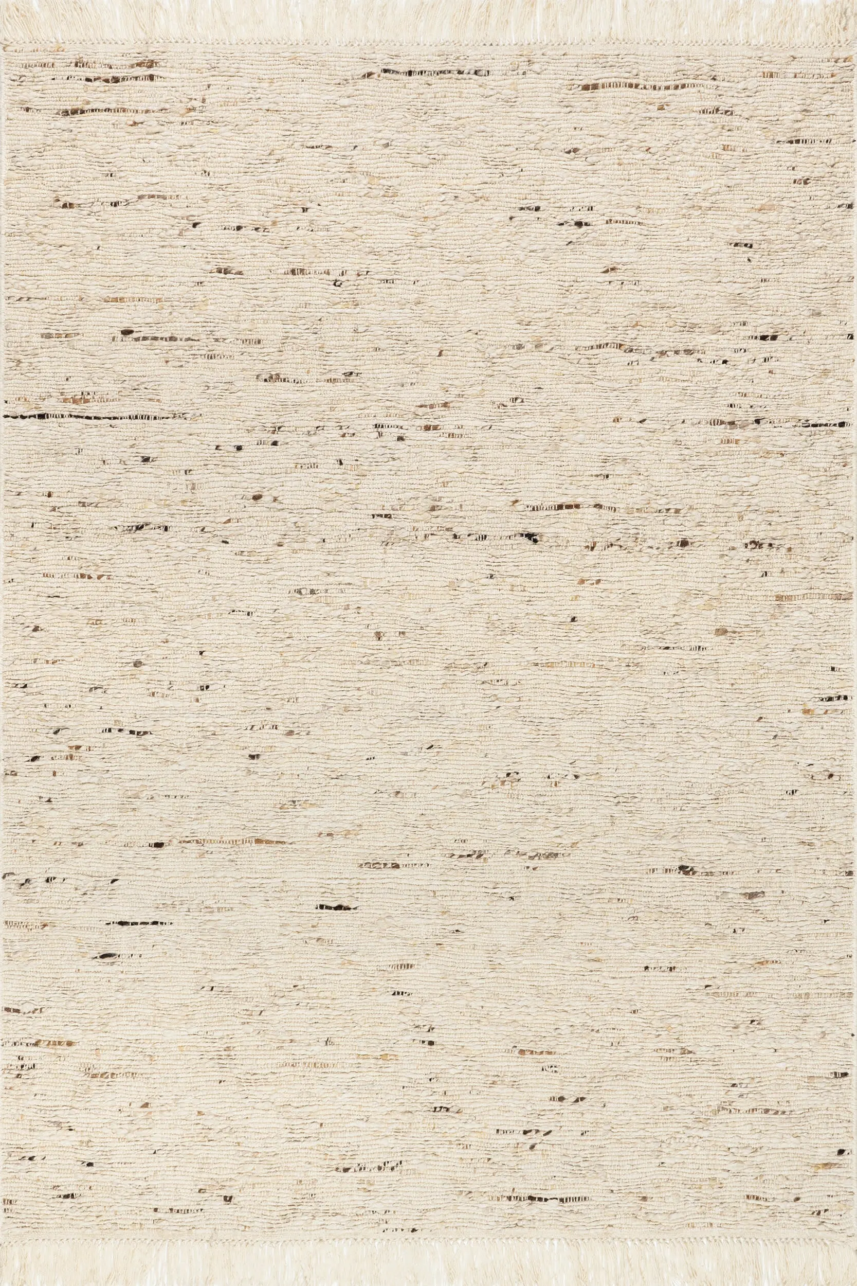 Juju Tasseled Wool Rug | Ivory | Master Bedroom