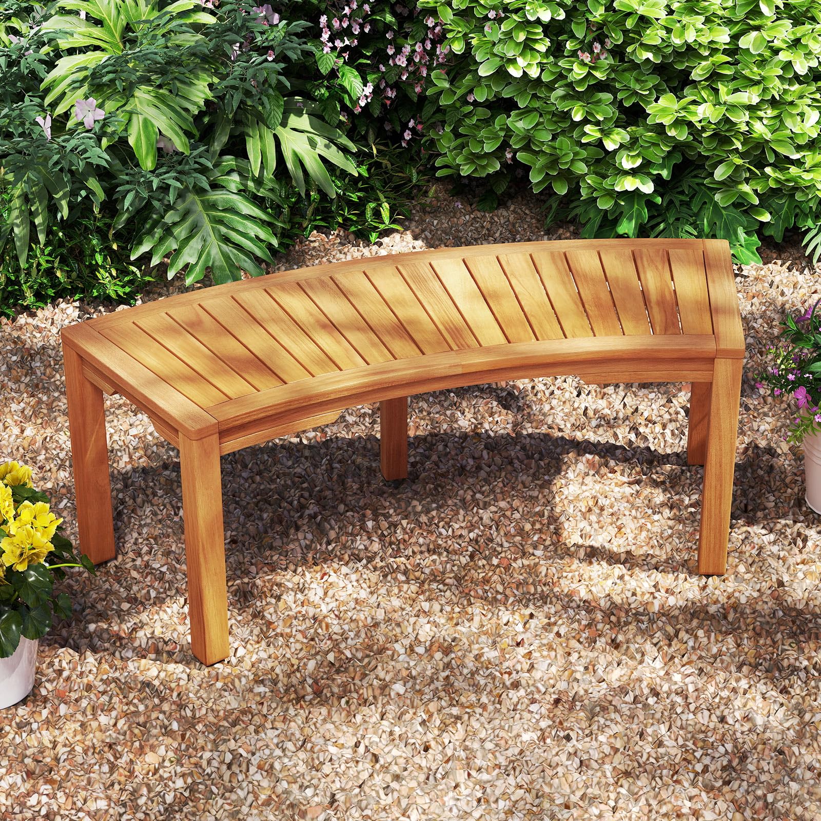Moccha Outdoor Curved Bench