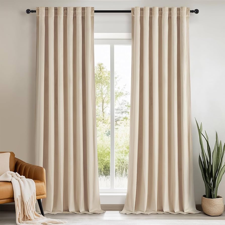 Topfinel 102 Inch Curtains 2 Panels Set