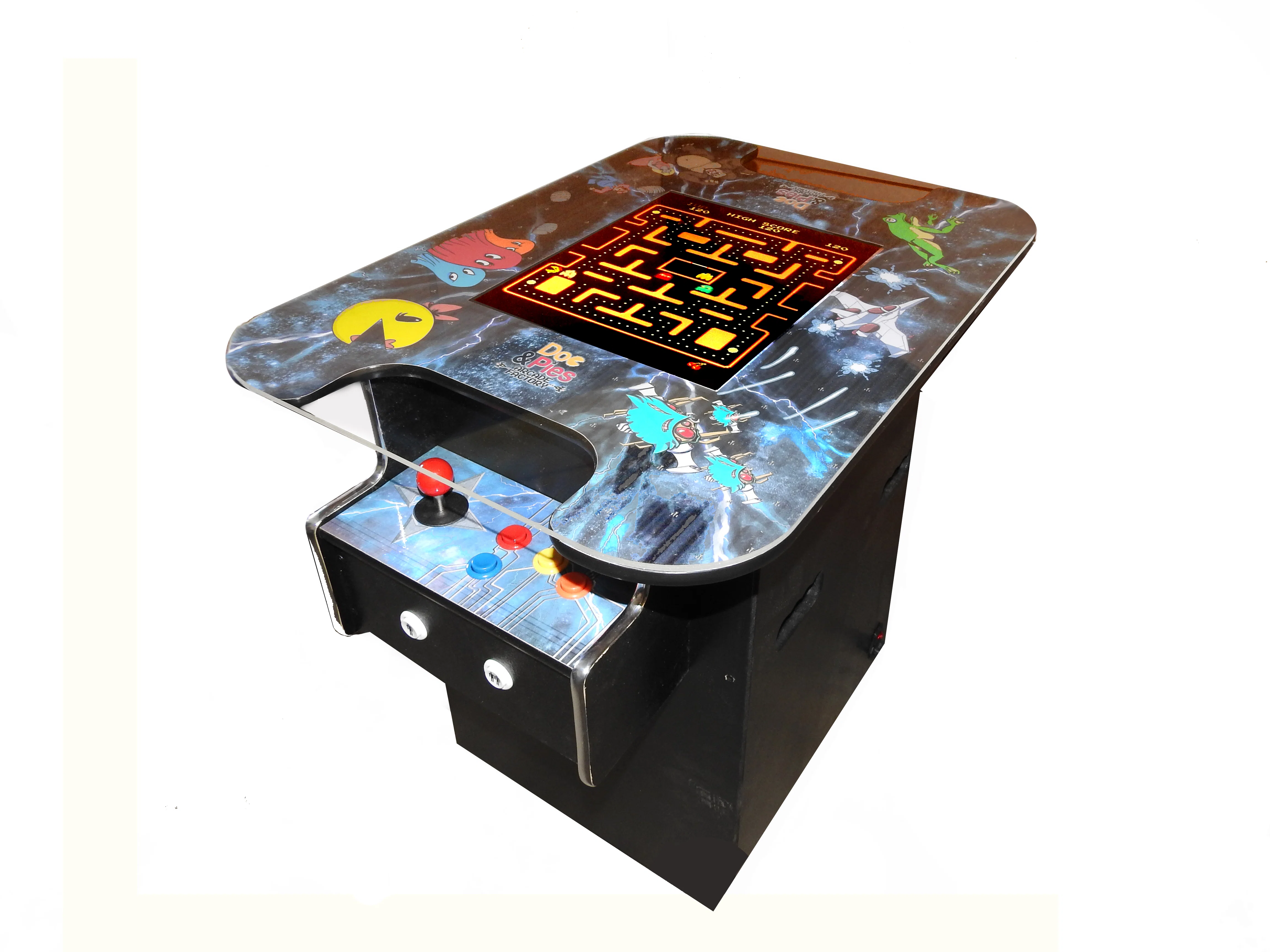 60 Classic Retro Games Cocktail Arcade Machine for Home or Work - Full Size - 2-Player