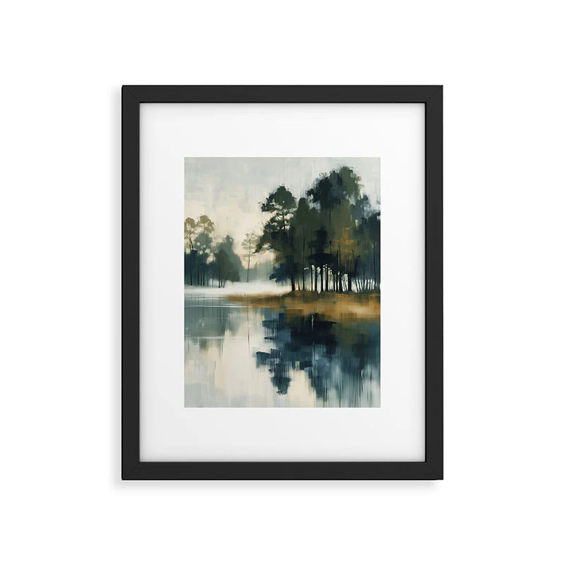 Country Lake II Framed Art Print