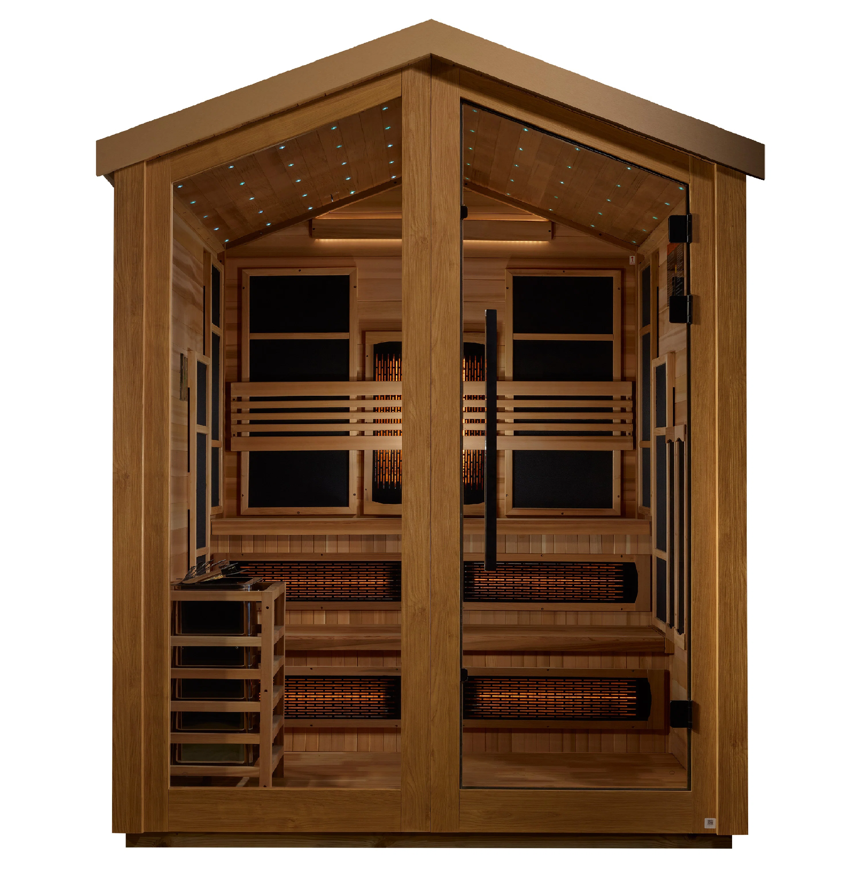 Dynamic Infrared "kaskinen" 6 Person Barn Hybrid (puretech Full Spectrum Ir Or Traditional Stove) Outdoor Sauna