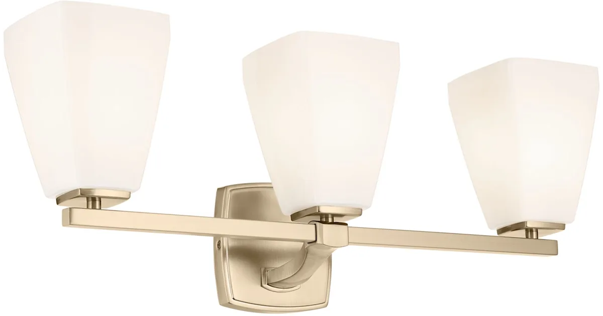 Kichler Marant 3 Light 24" Wide Vanity Light with Opal Glass Shades