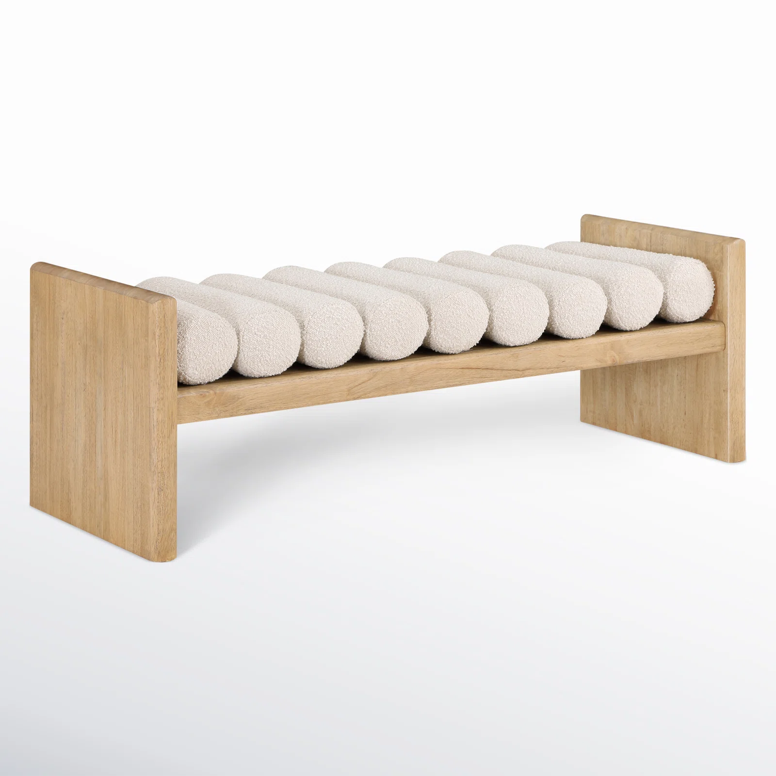 Reeves Boucle Wood Bench
