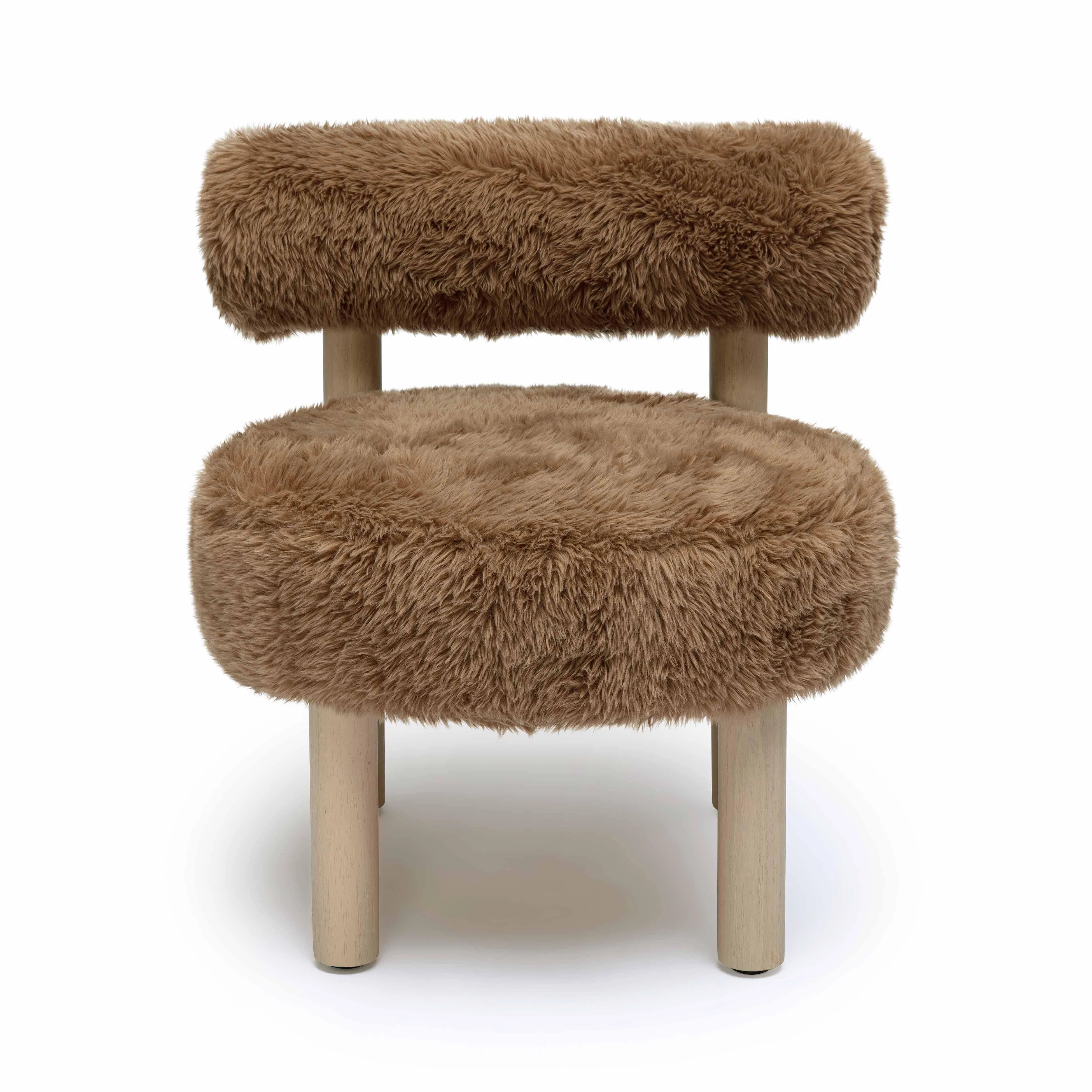 Vegan Shearling Accent Chair