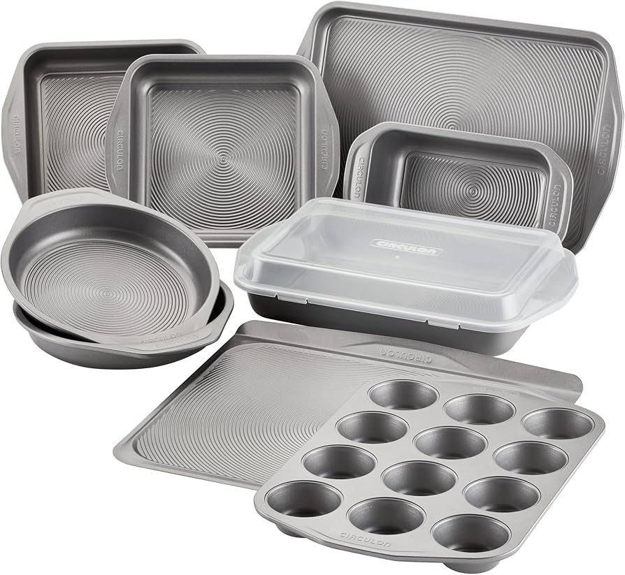 Circulon Nonstick Bakeware, Nonstick Cookie Sheet / Baking Sheet - 10" x 15", Gray