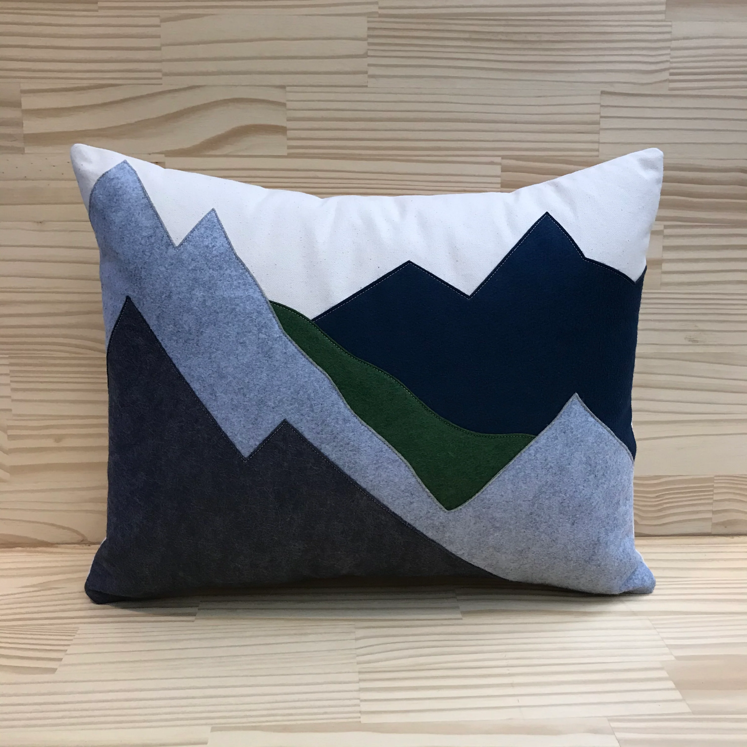 Summer Mountain Range Pillow 18x21