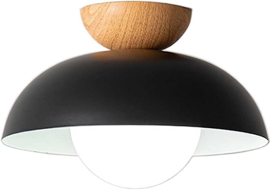 SHUANGZ Minimalist Ceiling Light Round Ceiling Lamp Fixture Semi Recessed E14 Pendant Light Decoration Ceiling Lighting Fixtures Nordic Style Bedroom Aisle Corridor Entry