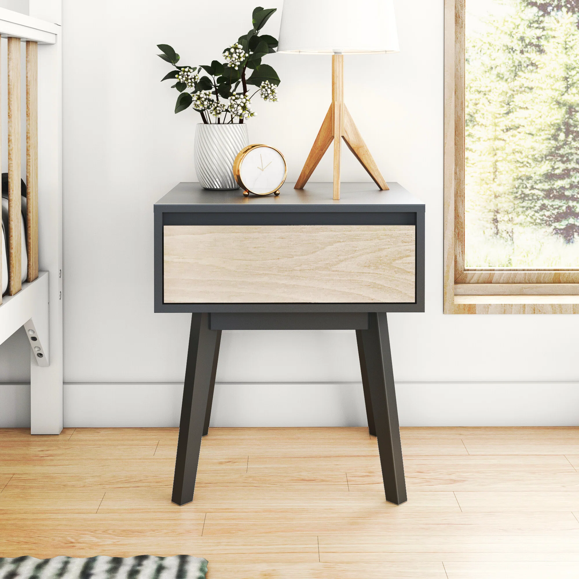 Brubaker Solid Wood Nightstand