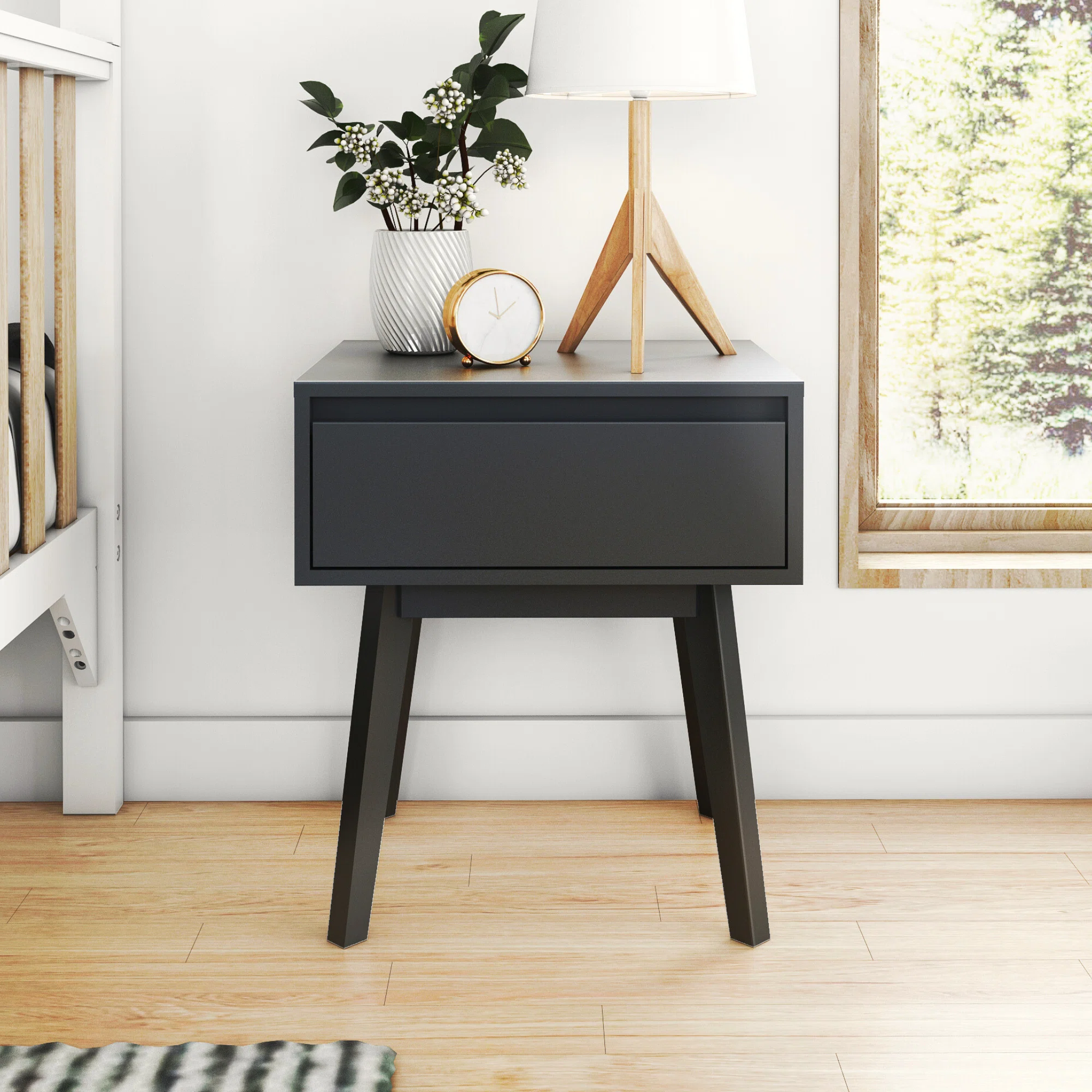 Brubaker Solid Wood Nightstand