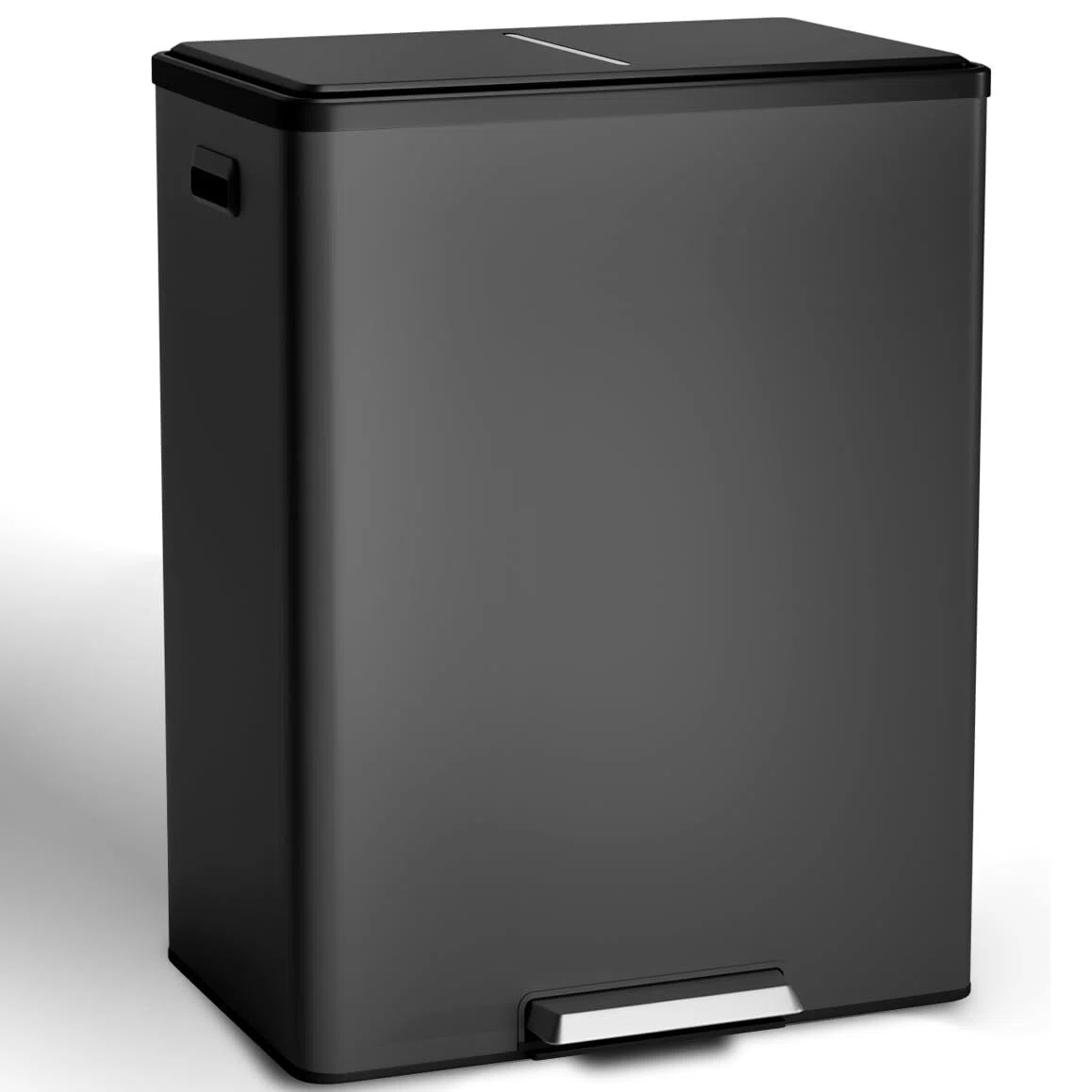 Big Size Kitchen Dual Trash Can and Recycling Bin, 2 x 8 Gallon