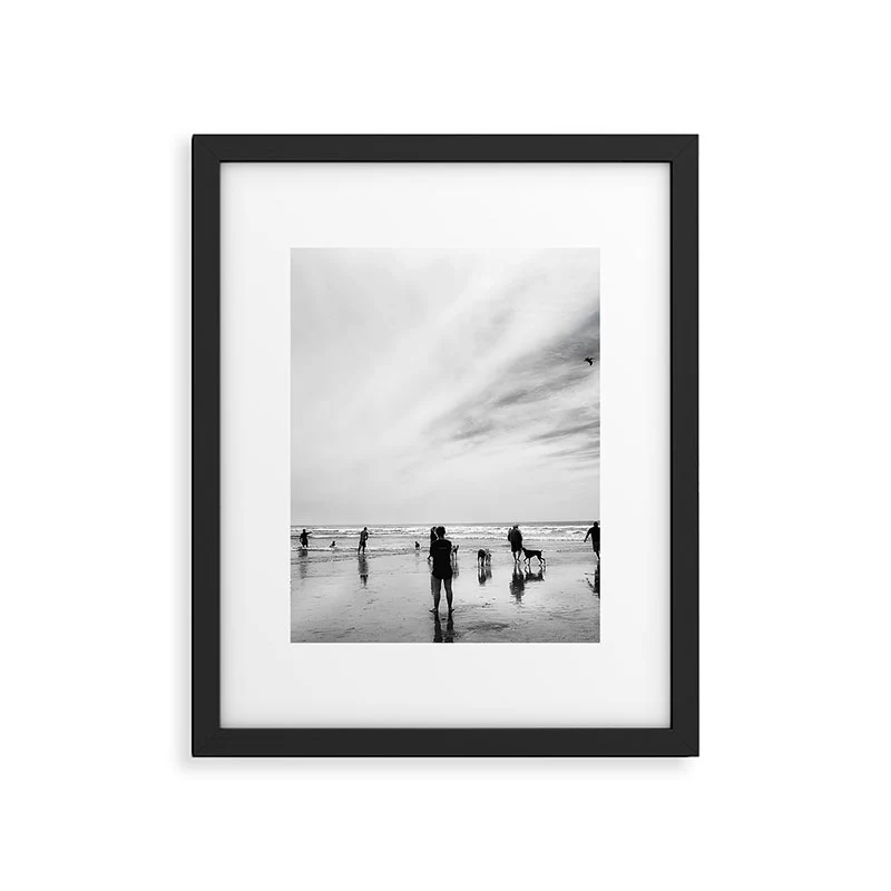 Dog Beach Framed Art Print