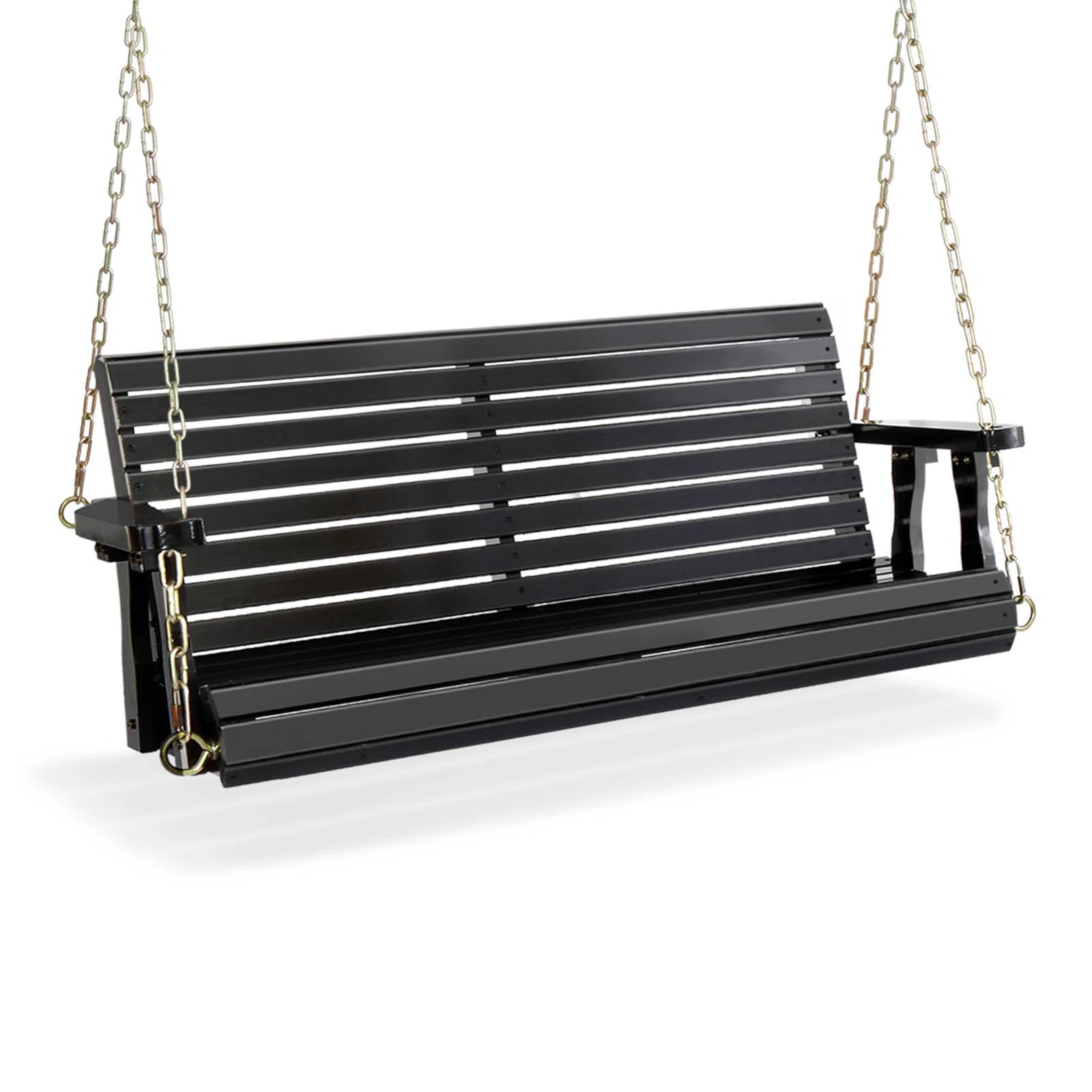 Arlena 2 Person Solid Wood Porch Swing
