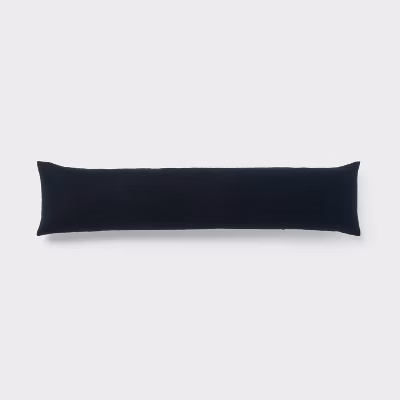 Lumbar Boucle Colorblock Decorative Throw Pillow Dark Navy Blue - Threshold™: Indoor Cotton Rectangle With Hidden Zipper