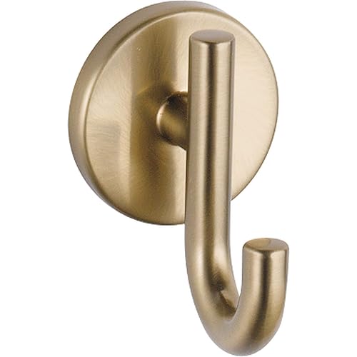 Delta Trinsic (1-Pack) Towel Hooks Champagne Bronze Single Bathroom Hooks Wall Mounted for Robes & Towels Hand Towel Hook Holder Kitchen, Bathroom Accessories