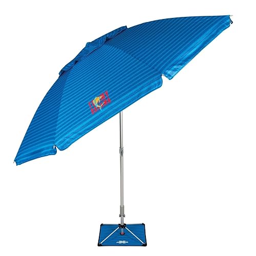 Sepras T0MMY BAHAMA 8 ft Beach Umbrella with wind vent and sand anchor
