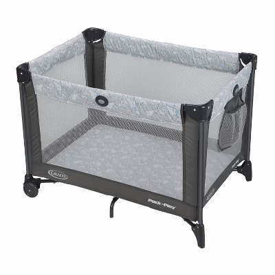 Graco Pack 'n Play Portable Playard - Marty: Locking Wheels, Carrying Bag, Folds For Easy Transport