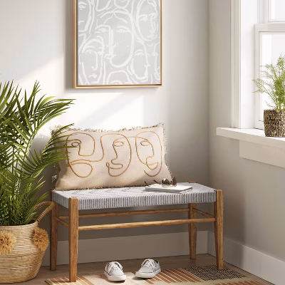 Lumarco Woven Bench Natural - Threshold