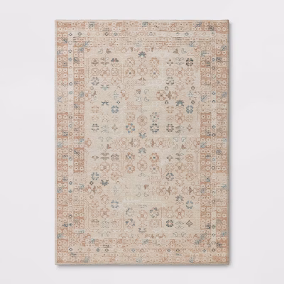 5'x7' Border Flower Area Rug - Threshold